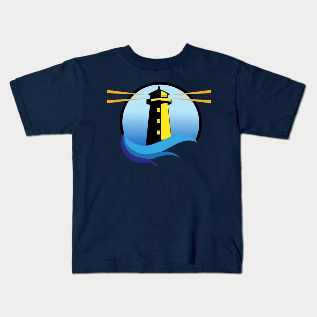 The Real Way Foundation Lighthouse Graphic Kids T-Shirt by The Real Way Foundation